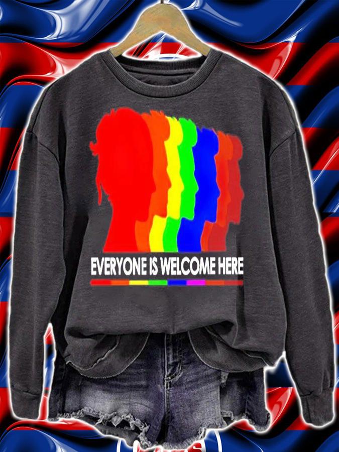 LGBT everyone is welcome here shirt