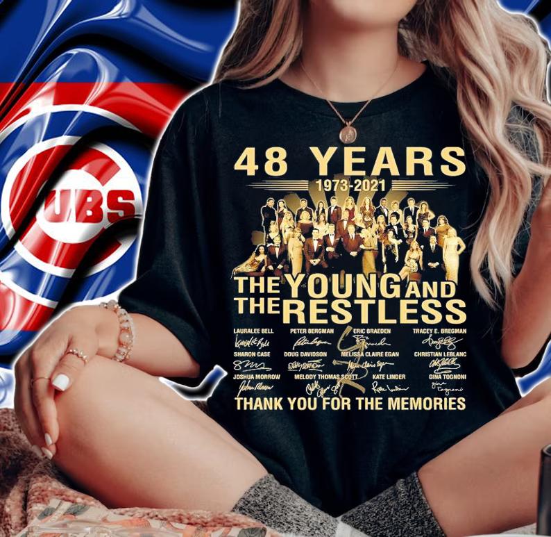 48 years 1973 2021 The Young And The Restless signatures shirt woman shirt