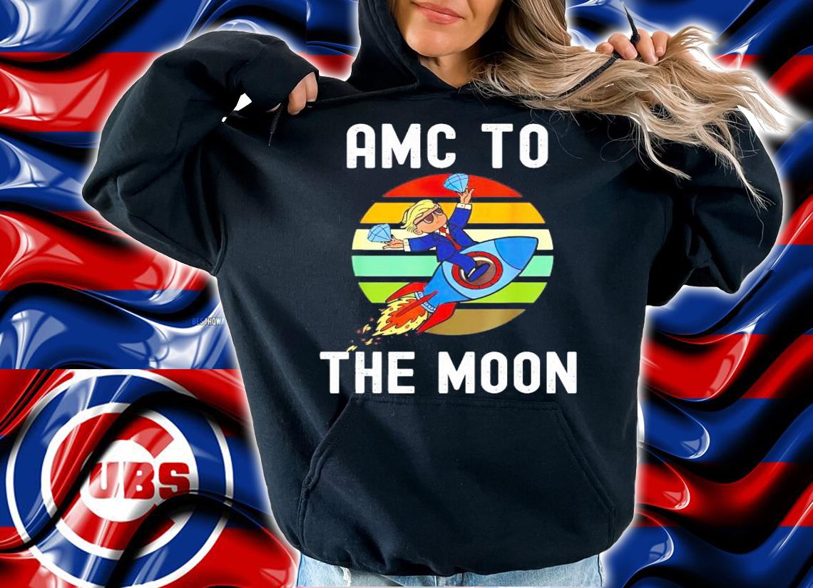 Amc to the moon diamond in hands shirt hoodie