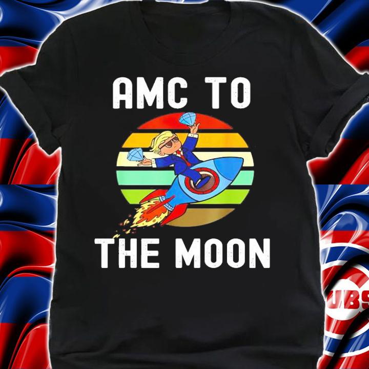 Amc to the moon diamond in hands shirt shirt
