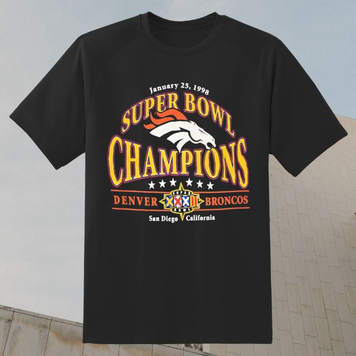 Denver Broncos Super Bowl Champions 1998 T-Shirt - San Diego, California