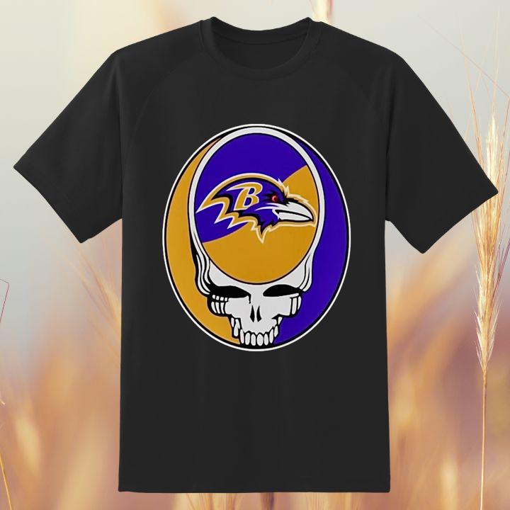 Baltimore Ravens x Grateful Dead Steal Your Face Shirt