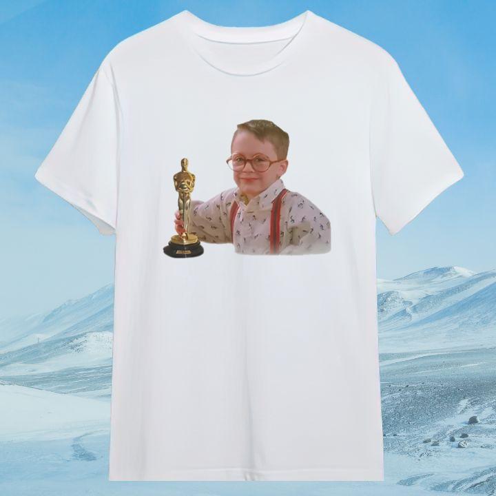 Home Alone Kevin Macaulay Culkin Actor Oscars 2025 T-Shirt