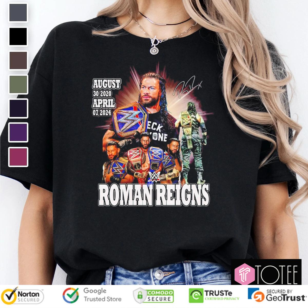 WrestleMania 41 Roman Reigns WWE Signature T-Shirt