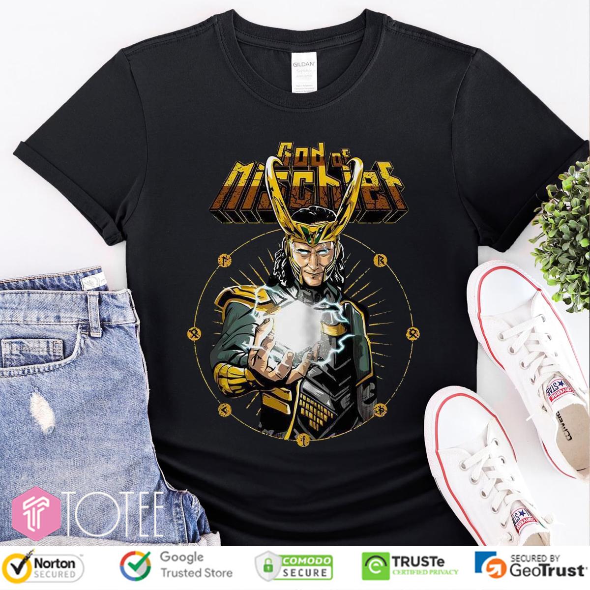 Loki God Of Mischief Marvel Vintage T-Shirt