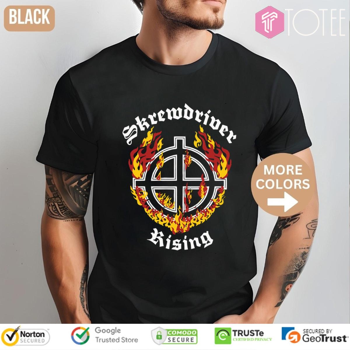 Official The Skrewdriver Rising Rock band Shirt: Limited Edition Band Tee Available Now