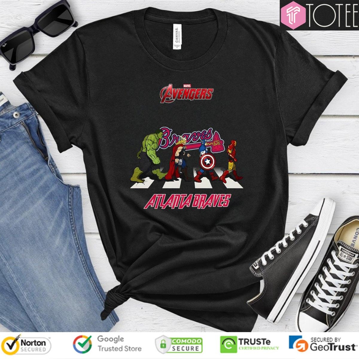Atlanta Braves Marvel Avengers Abbey Road T-shirt