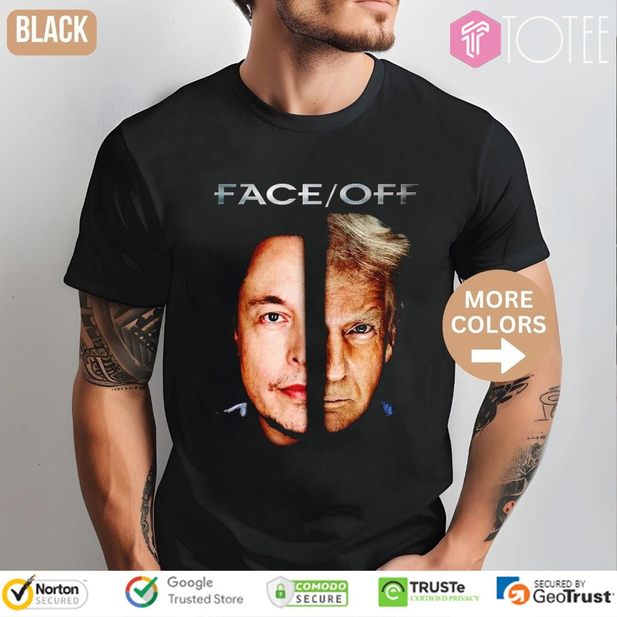 Elon Musk Trump Face Off T-shirt