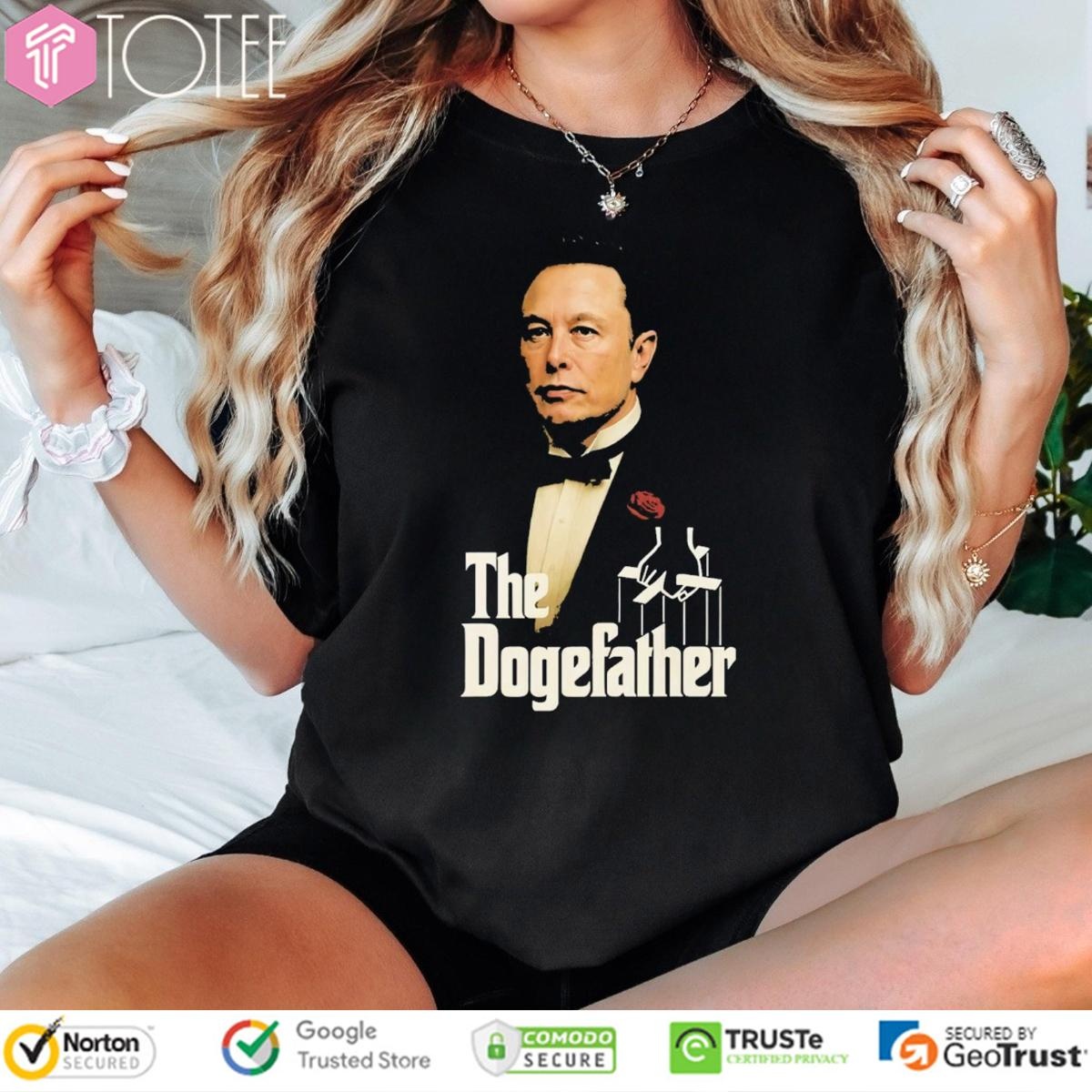 The Dogefather Elon Musk Parody The Godfather T-shirt