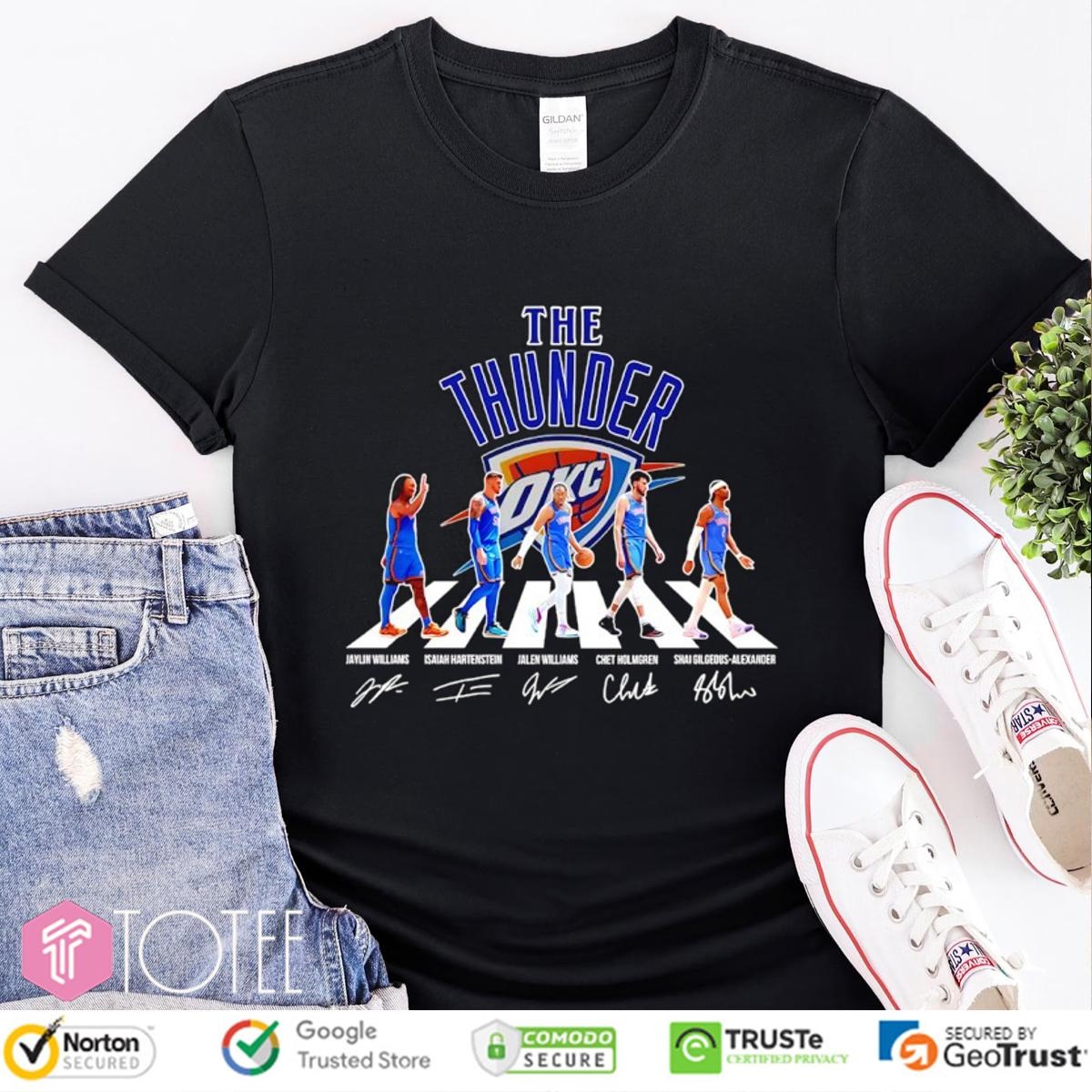 The Oklahoma City Thunder Abbey Road Signatures T-shirt