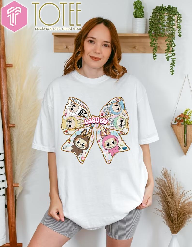 Bow Cute Labubu The Monsters T-shirt