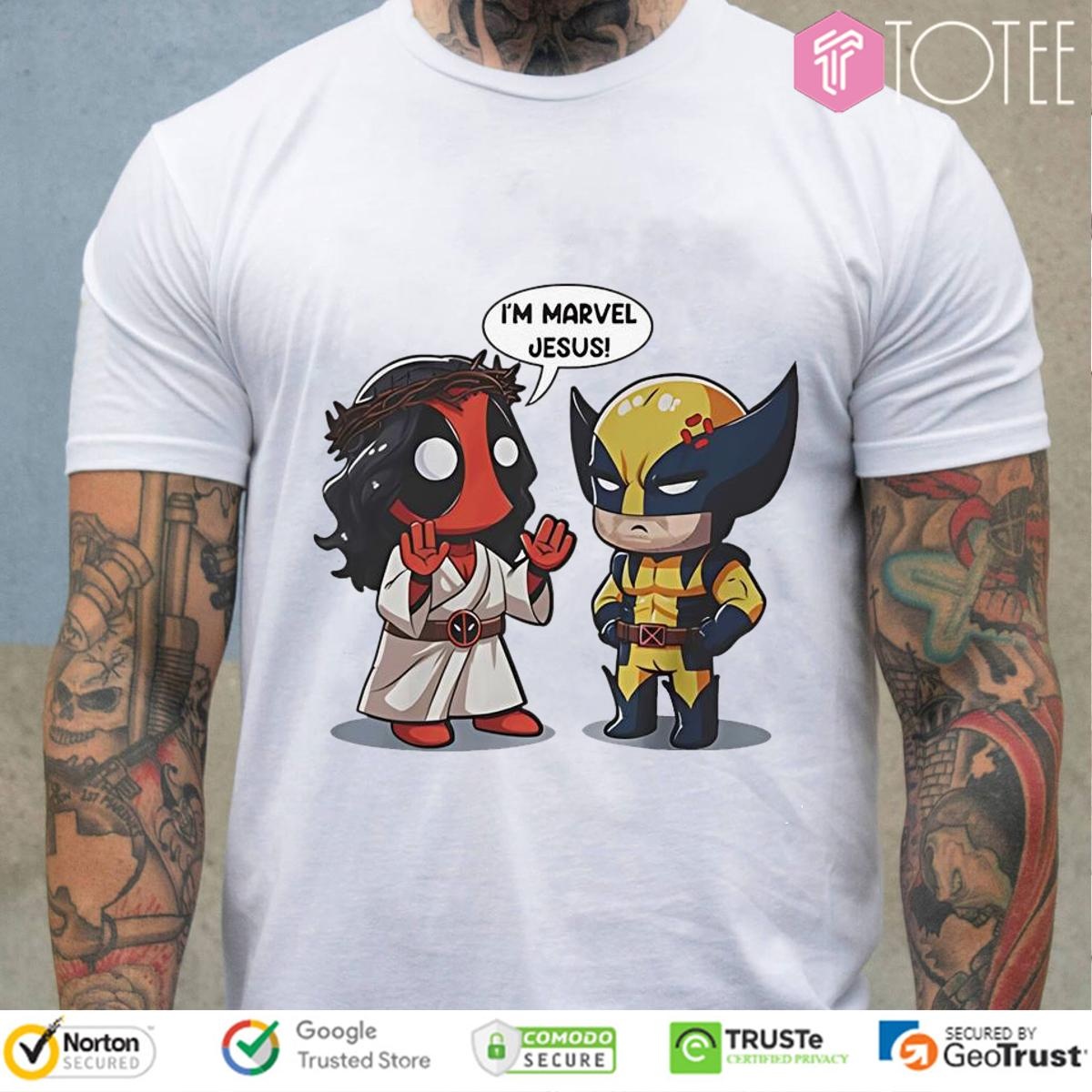 Im Marvel Jesus Deadpool And Wolverine T-shirt