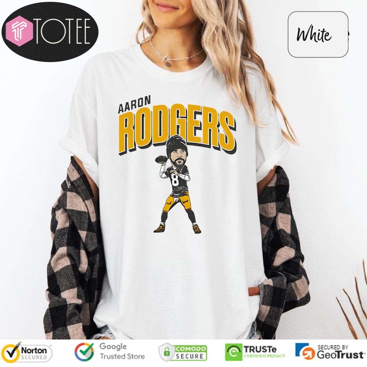 Pittsburgh Steelers Aaron Rodgers Caricature Cartoon T-shirt