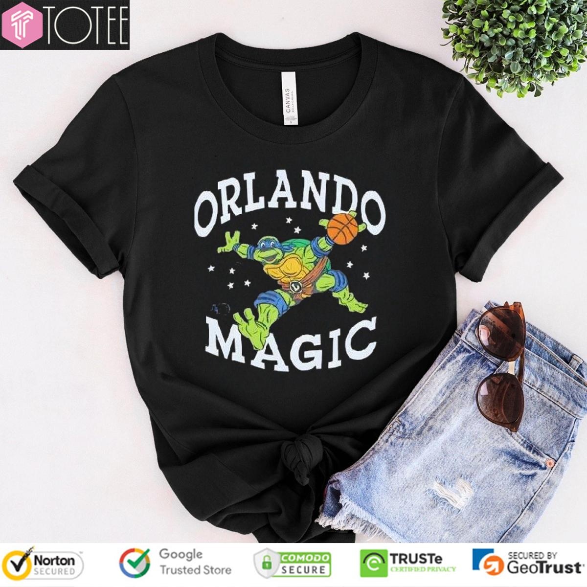 Orlando Magic Basketball Parody Tmnt Leonardo Ninja Turtles T-shirt