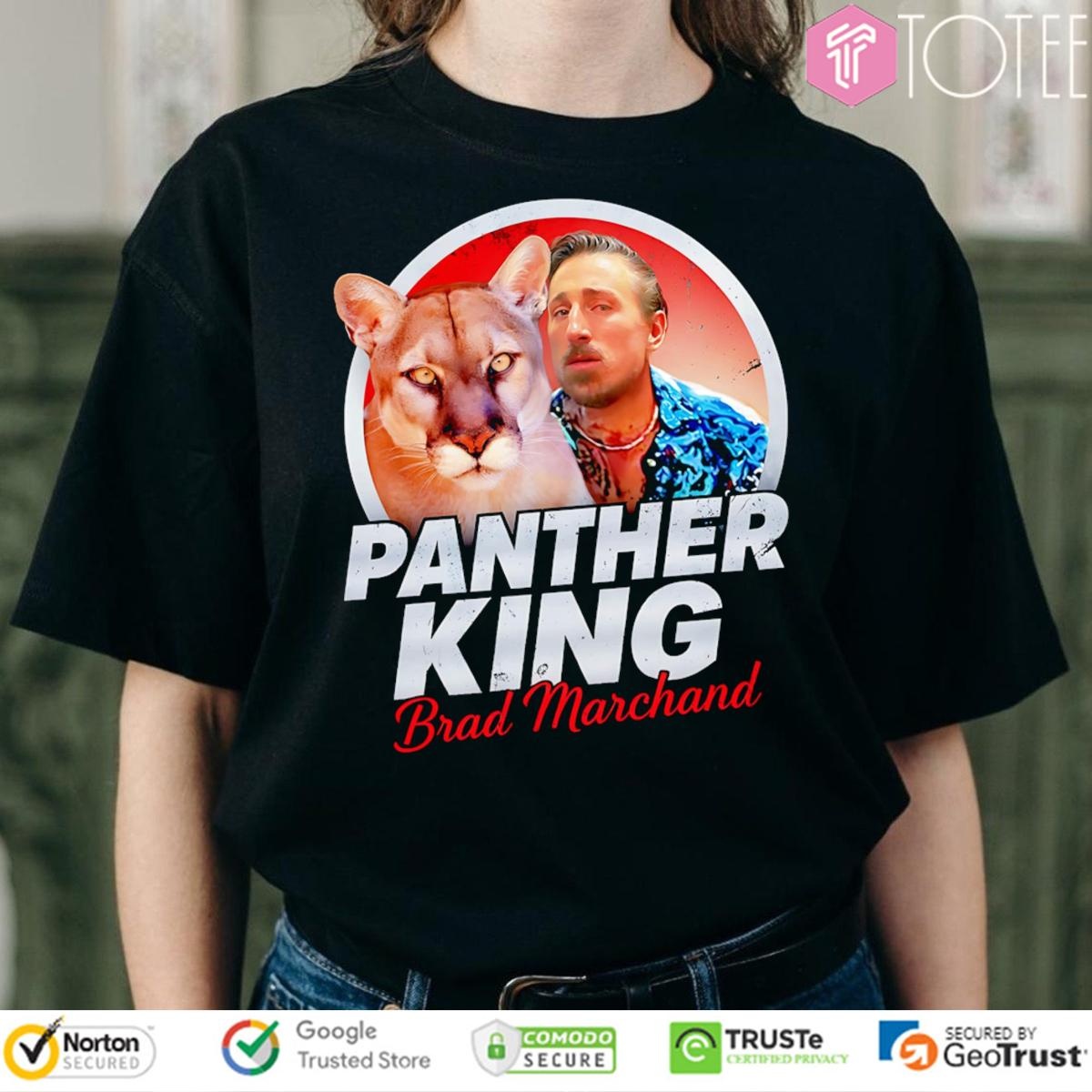 Panther King Parody Tiger King Joe Exotic Brad Marchand Florida Panthers T-shirt