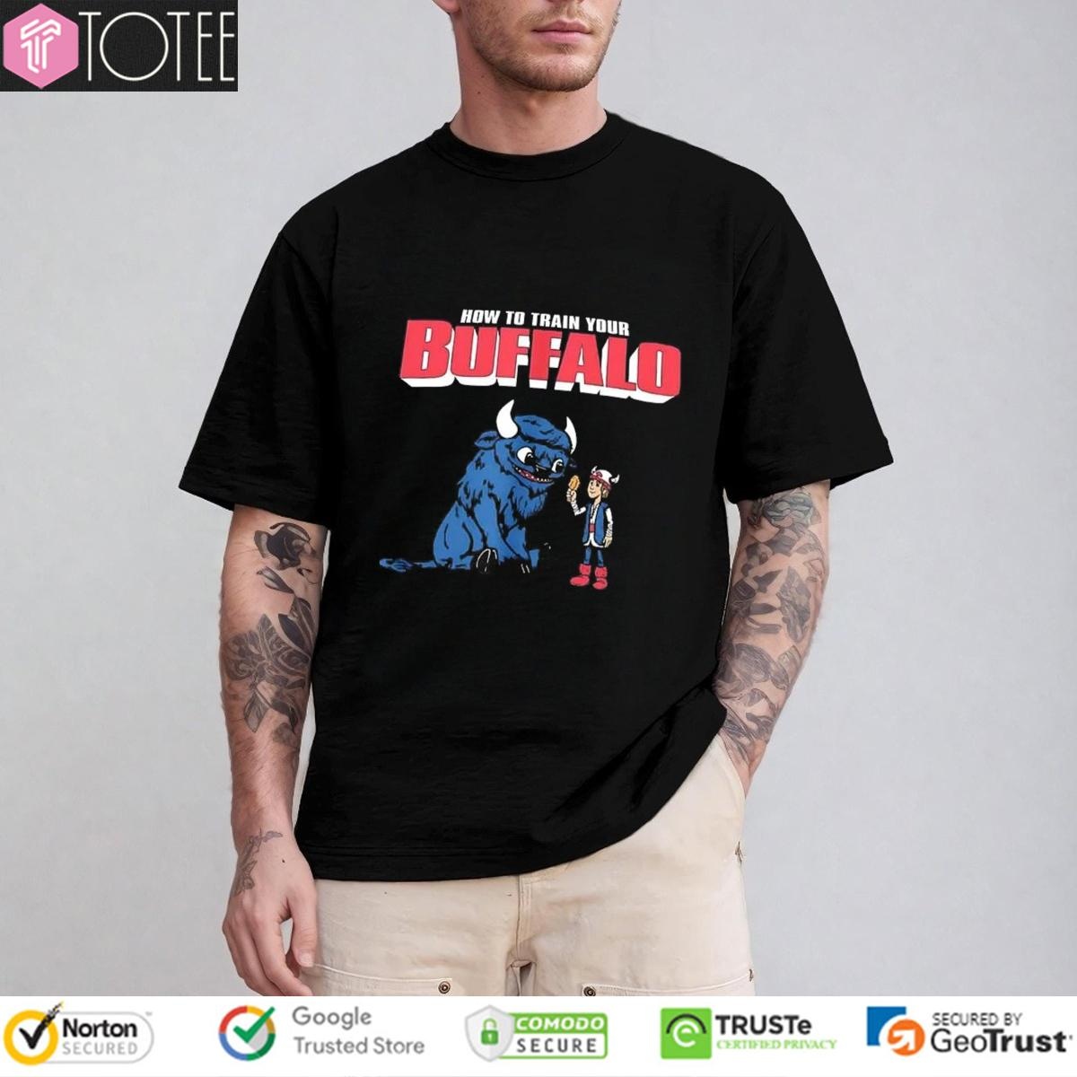 How To Train Your Buffalo Parody Buffalo Bills How To Train Your Dragon T-shirt