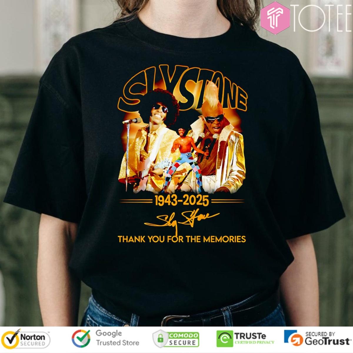 Sly Stone 1943-2025 Signature T-shirt