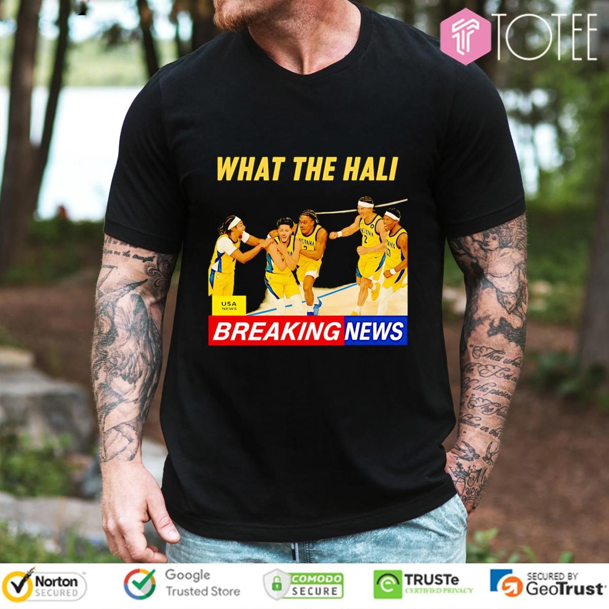 Tyrese Haliburton What The Hali Breaking News Indiana Pacers T-shirt