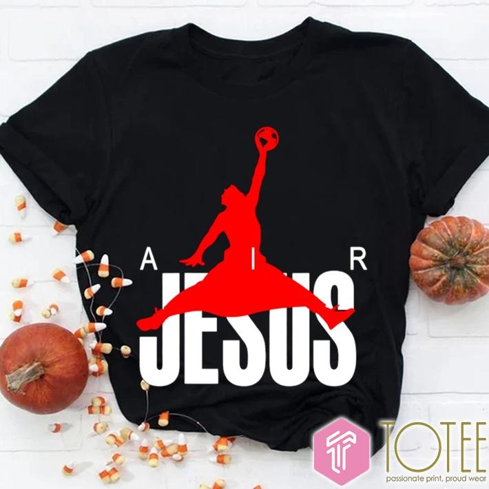 Air Jesus Parody Air Jordan Jumpman Logo T-shirt