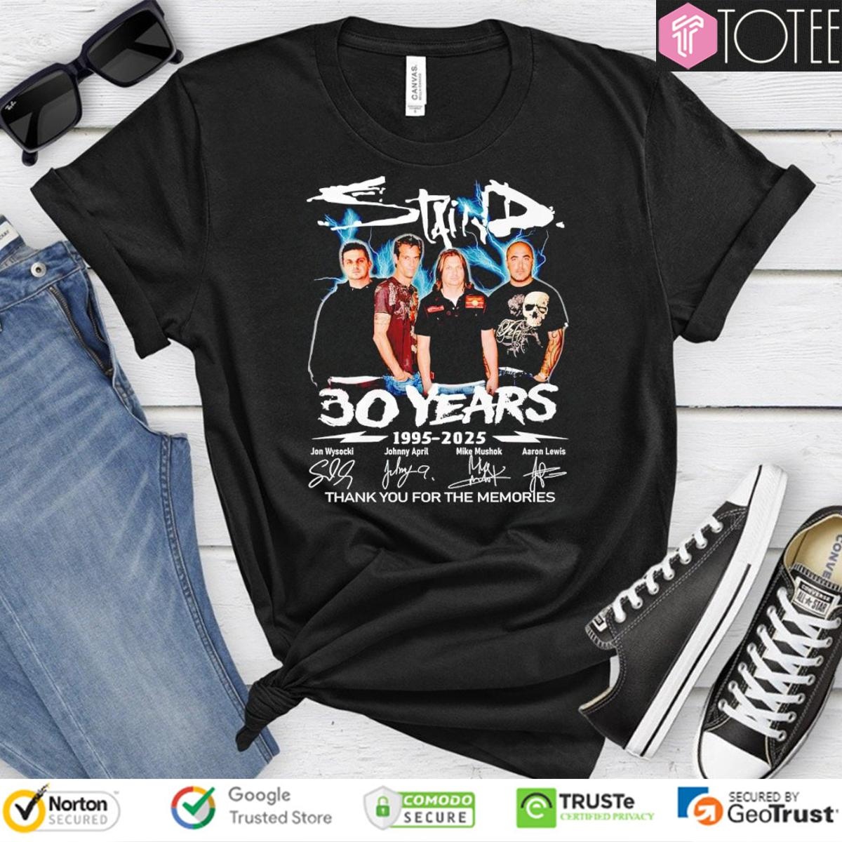 30 Years 1995-2025 Staind Signatures T-shirt