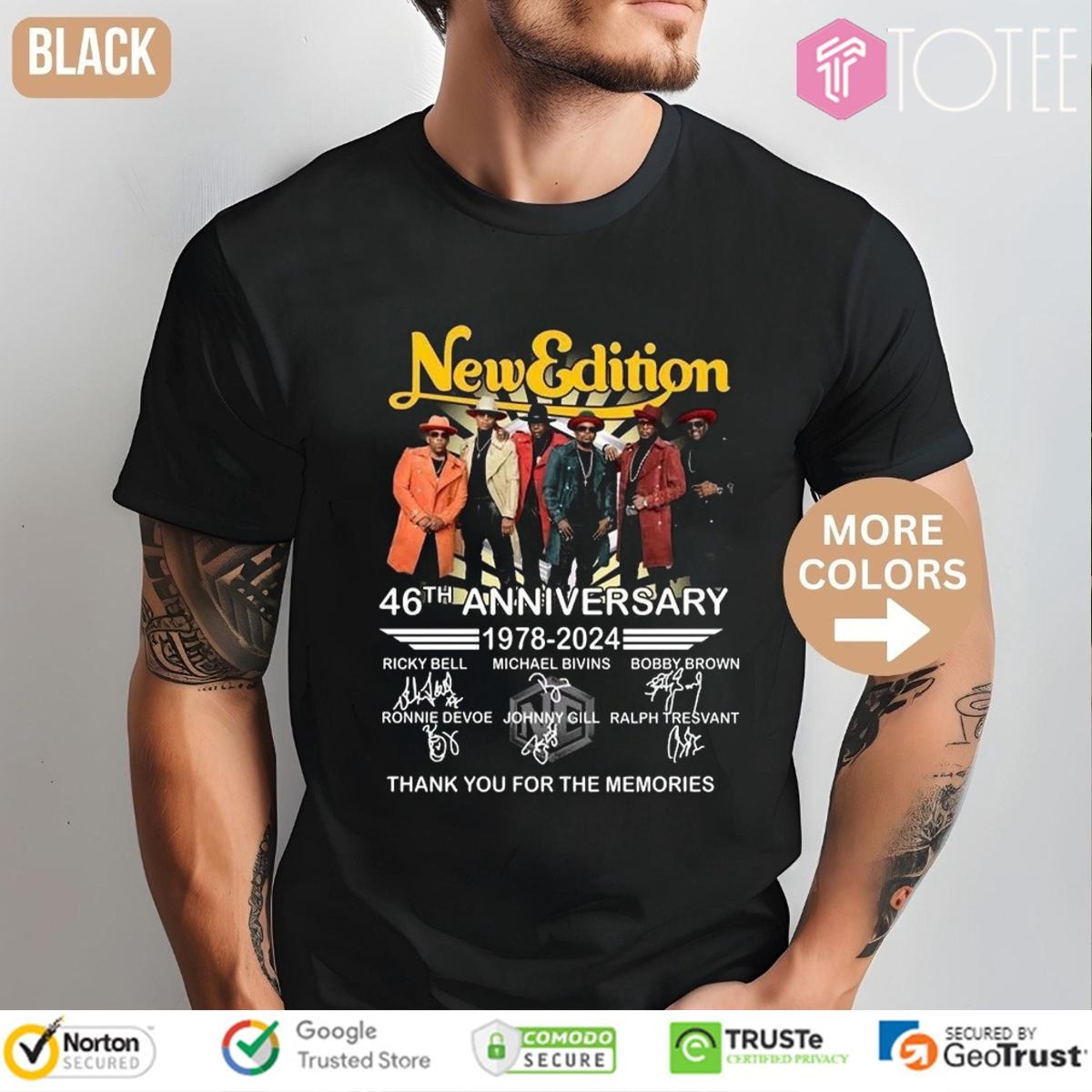 46Th Anniversary 1978-2024 New Edition Signatures T-shirt