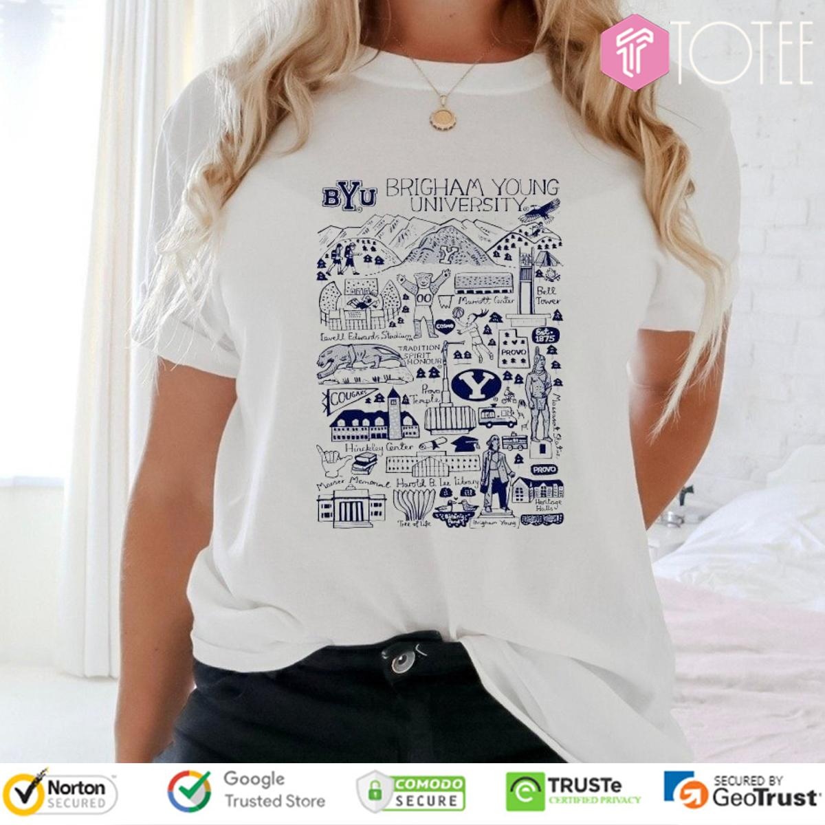 Brigham Young University Art Illustration T-shirt