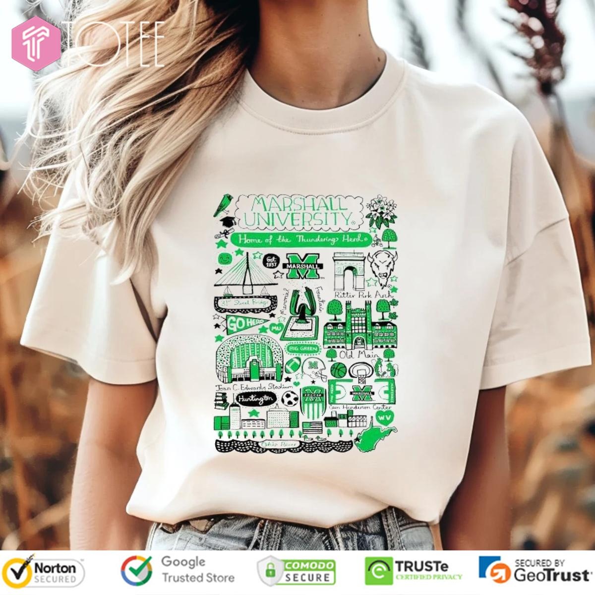 Marshall University Art Illustration T-shirt