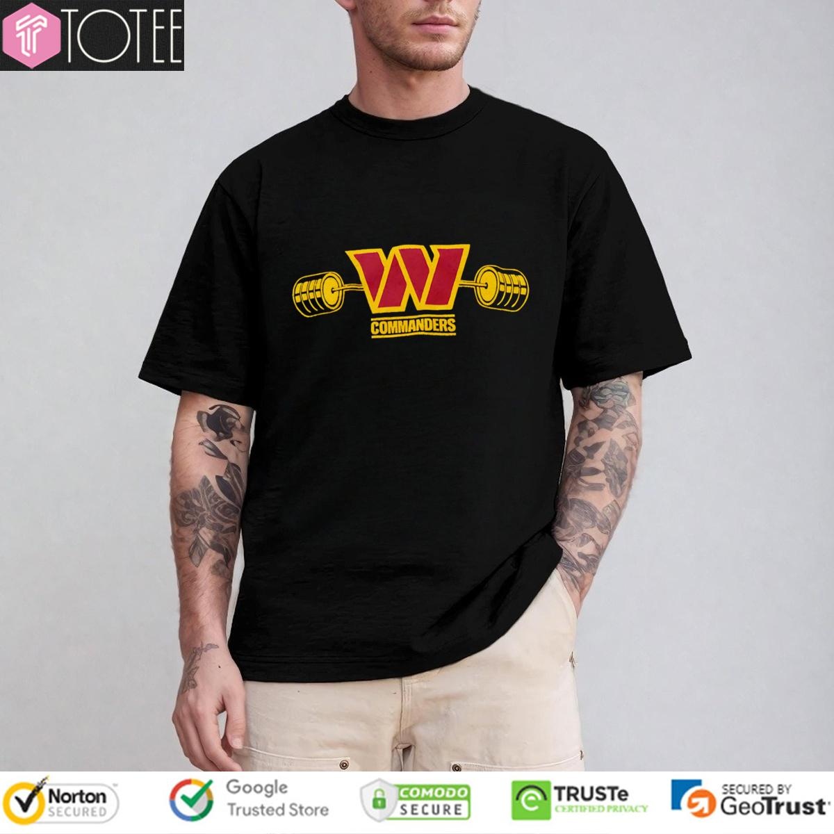 Weightlifting Washington Commanders Logo T-shirt