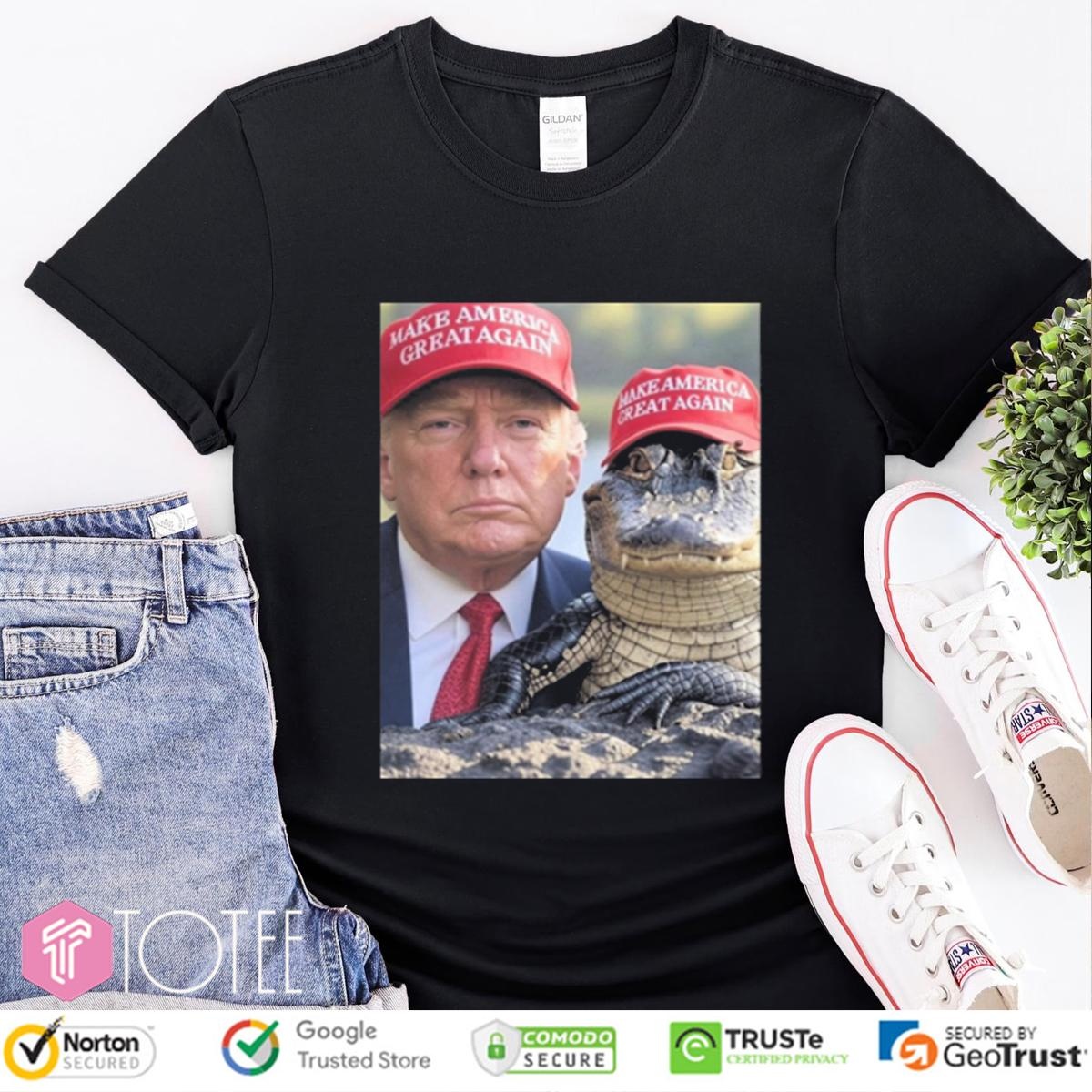 Donald Trump Alligator Alcatraz Make America Great Again T-shirt