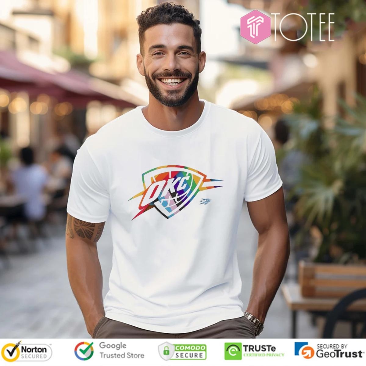 Lgbt Pride Oklahoma City Thunder Logo T-shirt