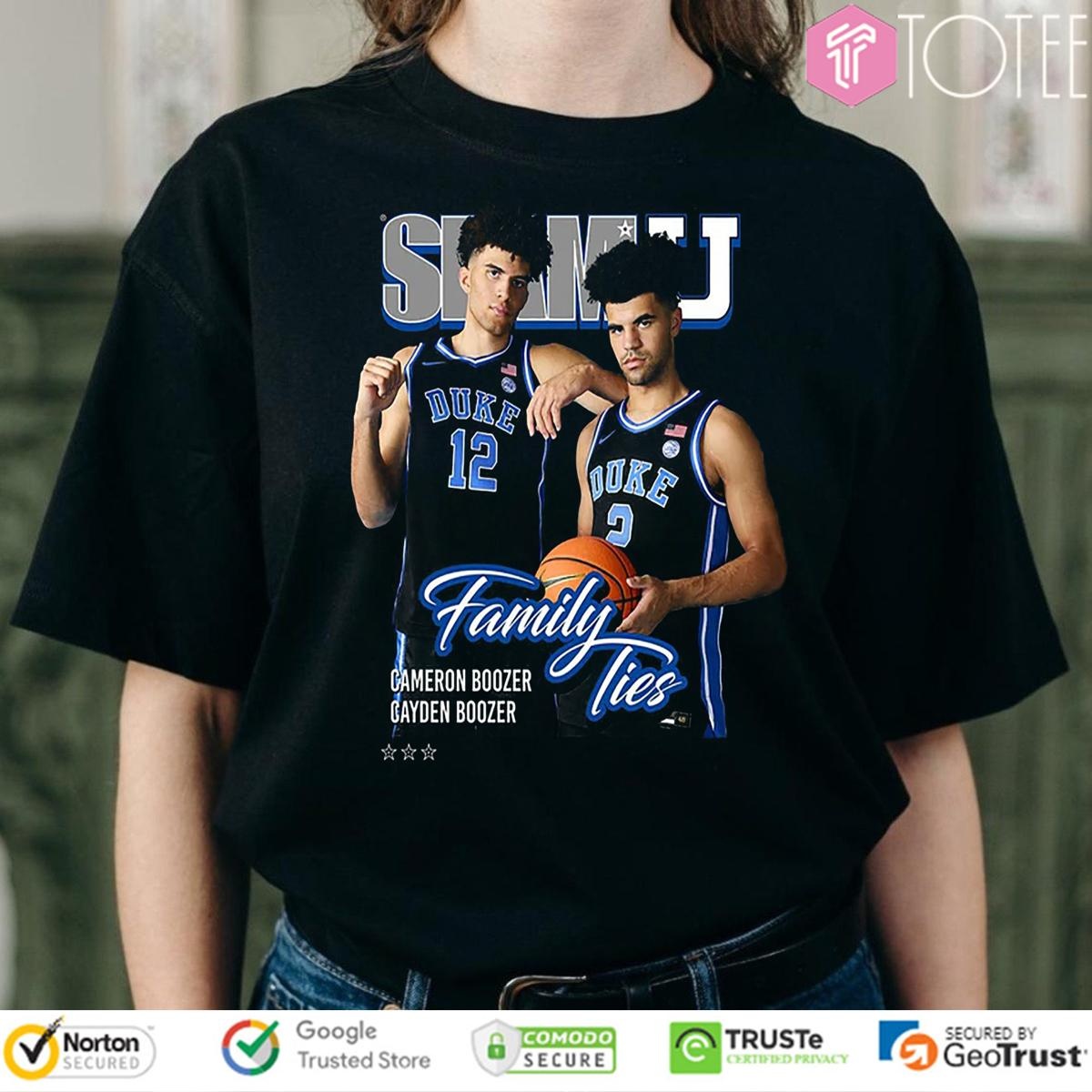 Brothers Cameron Boozer Cayden Boozer Slam Cover T-shirt