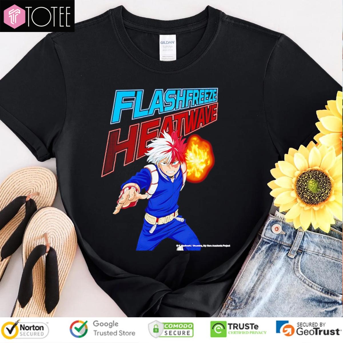 Todoroki Shoto Flashfreeze Heatwave My Hero Academia T-shirt