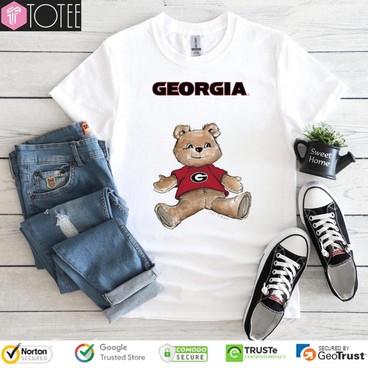 Tiny Turnip Teddy Bear X Georgia Bulldogs T-shirt