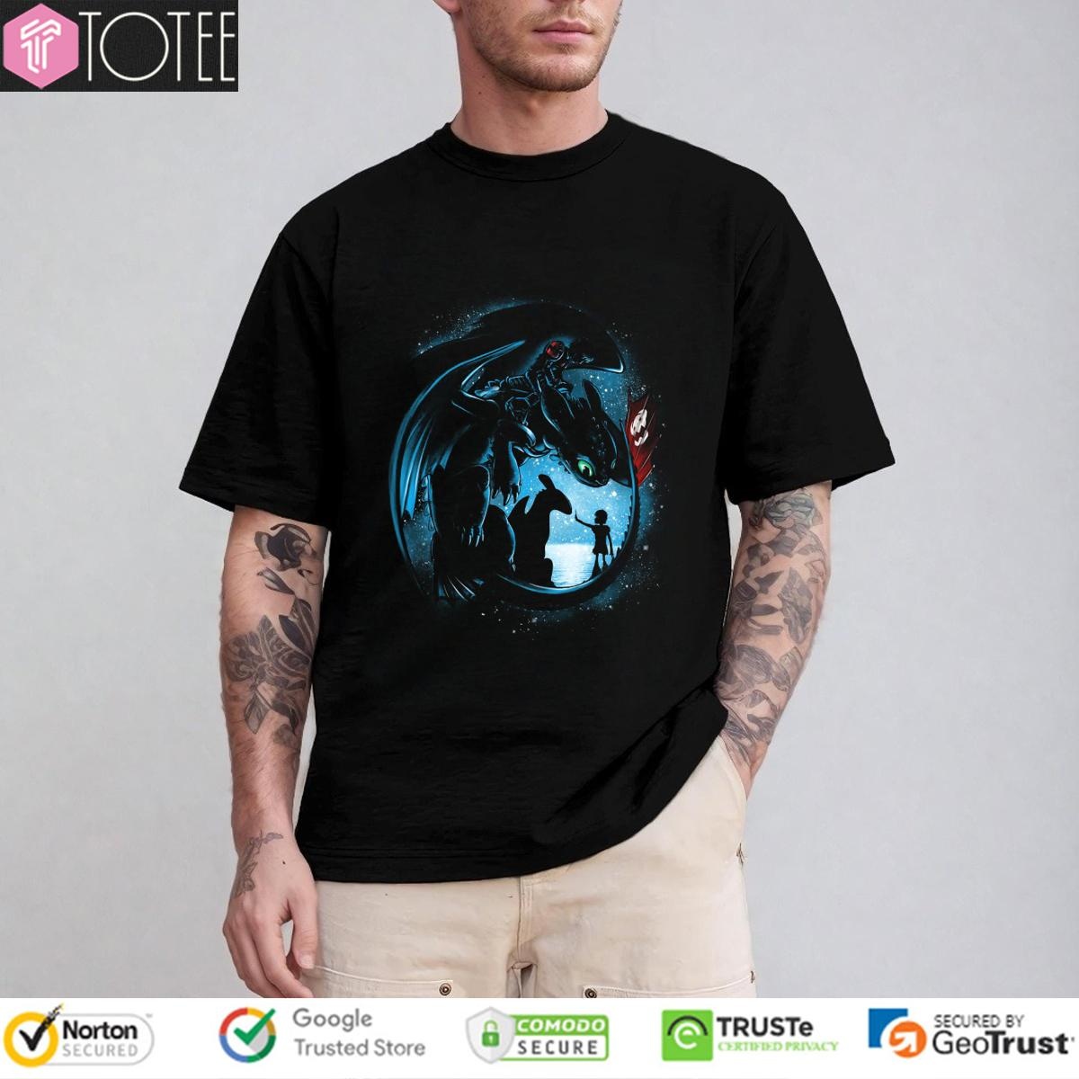 Toothless And Hiccup Yesterday And Tomorrow T-shirt