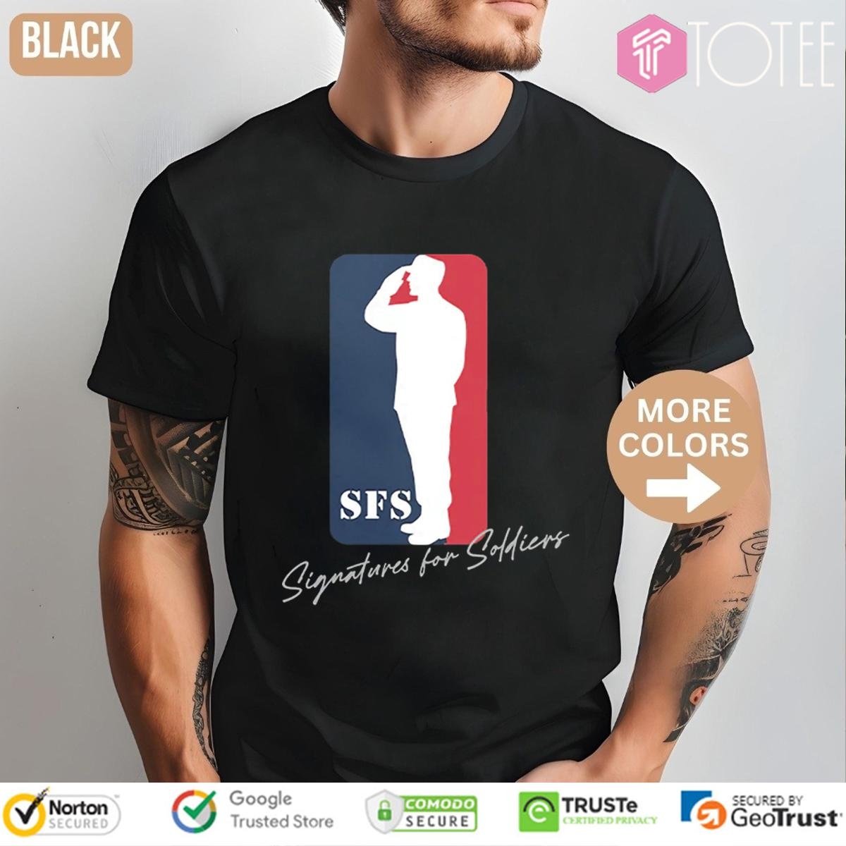 Sfs Baseline Logo Signatures For Soldiers T-shirt