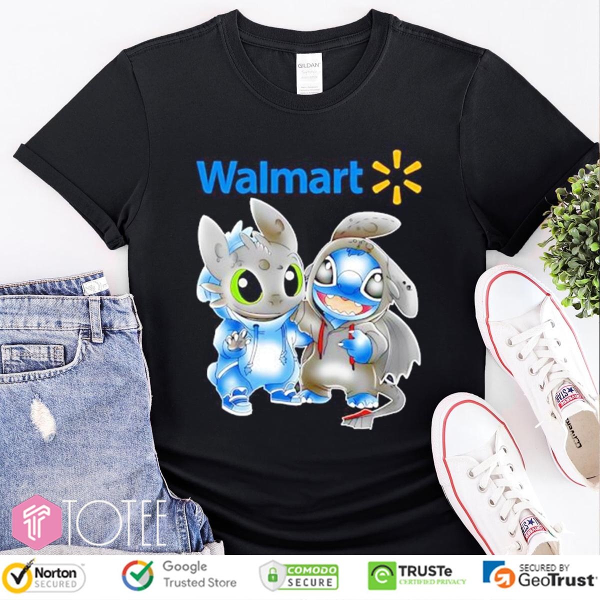 Walmart Disney Stitch Toothless T-shirt